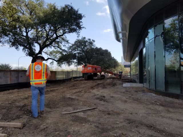 Allen Tower Pavilion Construction