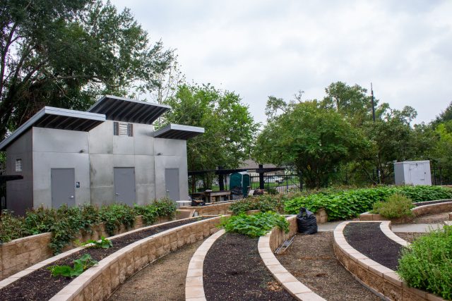 New restrooms at Park at Palm Center